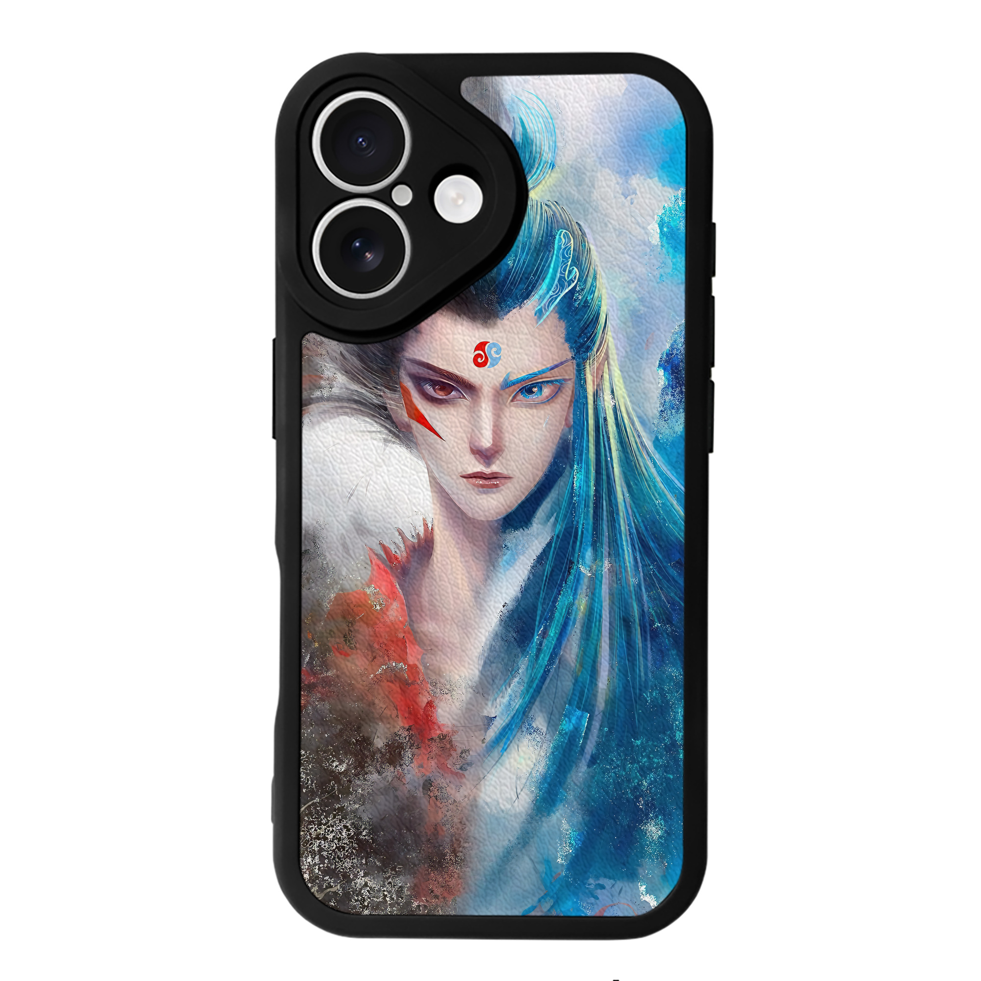 （画像用） Ne Zha 2 ナタ 魔童の大暴れ 【iPhone 16シリーズ対応】シリコンスマホケース（レザー調） 材質：シリコン